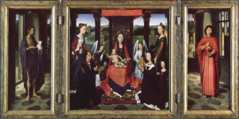 Hans Memling the donne triptych oil painting picture